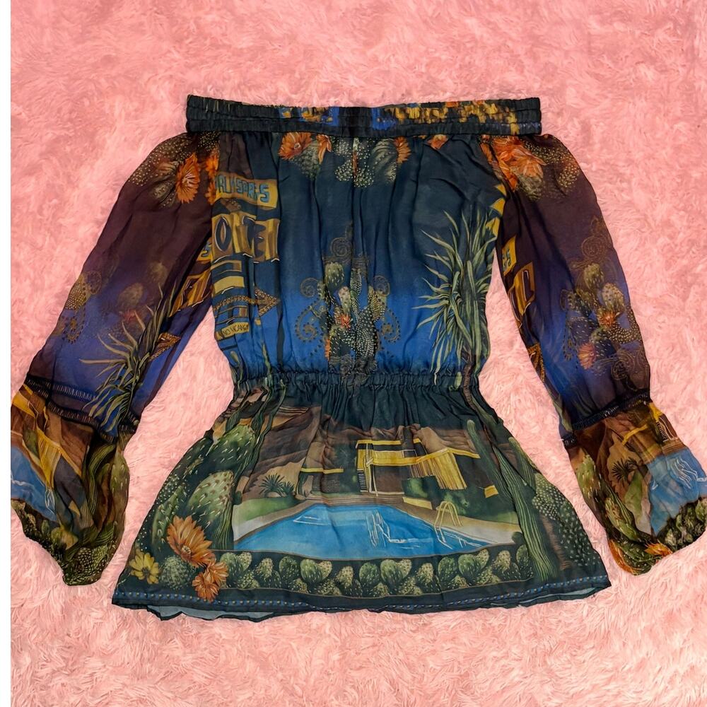 2006 Versace Runway Silk Chiffon Romper Rare - Picture 4 of 7